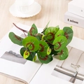 Artificial geranium leaves with brown rings on magazine for home table decor - Autumn Begonia