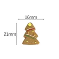 Mini arbre de Noël en résine pour bricolage DIY et aimants décoratifs 16mm x 21mm - Biscuit de Noël