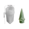 DIY Christmas gnome silicone candle mold with 9.9cm height green resin gnome model - NO.1 Santa Claus Gnome Style