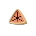 Triangle towel holder in beige and orange finish with silicone star plug for walls - Pink