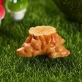 Miniature resin tree stump for moss micro-landscapes with realistic wood texture - US 4