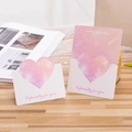 Pink heart greeting cards with Especially for you text on a wooden desk background - Especially For You / Light Pink