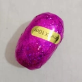 Magenta metallic laser ribbon roll for party balloons and gift wrapping 5mm x 10m - Holographic / Rose Red