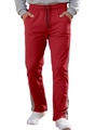 Men's relaxed fit red joggers featuring athletic stripes and an adjustable drawstring waist - Burgundy