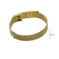 18k χρυσό 10mm βραχιόλι mesh με λεπτή μεταλλική υφή πλέξης και κούμπωμα ασφαλείας - Χρυσό Πλέγμα