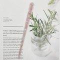 Pink marble texture acetate hair pin with twisted spiral design on magazine background - Pink Floral Marble (11#)
