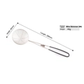 80mm diameter spider strainer with 289mm long handle and fine mesh stainless steel - 8cm (304 Black) / Black
