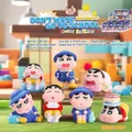 Creative incense burner night light blind box set featuring Crayon Shin-chan figurines - -160 Don't Want To School / Full Set (6pcs)