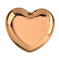 Rose gold heart-shaped stainless steel tray for jewelry and perfumes with a metallic finish - Rose Gold