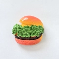 Realistic 3D hamburger fridge magnet with layered lettuce, cheese, and glossy finish - Vegetable Burger
