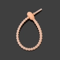 21cm flesh-colored silicone cable tie with adjustable multi-gear loop for accessories - Luminous Orange