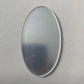 Oval polished stainless steel jewelry base plate for DIY epoxy resin craft kits - 1 Oval Mirror Piece