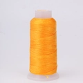 Bright orange braided nylon cord on white spool for jewelry making and beading - Boting Golden