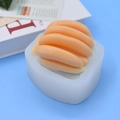 Molde de silicona con forma de plátano y textura de cruasán para repostería creativa - Forma de Racimo de Plátanos