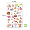 Stickers Happy Birthday holographiques laser avec 29 pièces pour déco de fête - Style B (29 pièces)