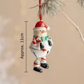 Christmas snowman metal bell ornament with red hat and candy cane, 11cm holiday decor - Snowman Bell