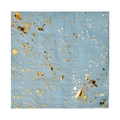 Blue gold foil splatter disposable paper napkins for birthday party table decoration detail - Paper Napkin (Blue Bronzing Dots) / 16 Sheets (25x25cm) / Blue