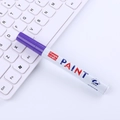 Purple 2.8mm permanent paint marker pen with white barrel for automotive DIY - Purple