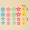 Cute pastel resin flower cupcake toppers in assorted colors and sizes for party decor - Soft Rubber Flower Set (20 Pcs)
