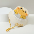 Dettaglio cappello da sole per bambini con rana, rete traspirante e laccio regolabile - 50cm (1-3 anni) / Giallo