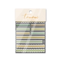Adesivo per unghie giapponese con motivo a quadri verdi, coniglio e pizzo bianco - Gingham Nocciola (to2755)
