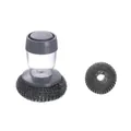 Brosse de cuisine à réservoir de savon avec trois boules en acier de rechange - Brosse Métallique + 3 Balles Métalliques
