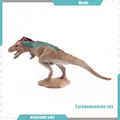 Miniature T-Rex dinosaur model with green and red details on a textured stand - T-Rex (BL-5254)