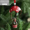 Nordic iron Christmas hot air balloon with elk hanging ornament for tree decoration - Christmas Elk Hot Air Balloon
