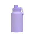Portable 650ml stainless steel vacuum sport flask with carrying loop in lavender purple - 650ml / Sport / Taro Purple