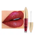 Lucidalabbra opaco shimmer Pudaier tonalità 08 rosso scuro retrò con tappo dorato - 08# Rosso Scuro Glitter
