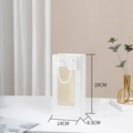 White gift bag with clear window and rope handle, dimensions 14x8.5x28cm for flowers - Type A White Windowed / 14x8.5x28cm