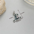 Wizard hat metal charm with black enamel, glitter accents, and pink rhinestone detail - Silver Wizard Hat