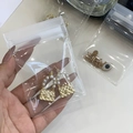 Verdickte und transparente EVA-Schmuckbeutel für Ohrringe, Ringe und Halsketten - 7 X 10 Cm Weiß Transparent 50 Seide
