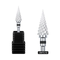 Detail of OMTC10 professional tungsten steel nail drill bit with cross-cut teeth - Black Ring Metal Sharp Style (OMTC10)