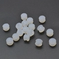 Fermoirs de boucles d'oreilles en silicone translucide antidérapants pour bijoux DIY - Fermoirs Hamburger en Silicone 7X5.6mm