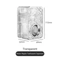 Transparent water ripple toothpaste squeezer dispenser, dimensions 112x69x62mm - Water Ripple Toothpaste Squeezer (Clear)