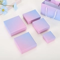 Pearlescent pink gradient jewelry box set with multiple sizes and matching gift bag - Gradient Pink