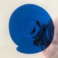 Blue spiral PVC hanging ornament for birthday and Christmas party ceiling decoration - Shiny Single Spiral-Royal Blue (6pcs/pack)