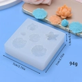 Detaillierte Größenangaben für Silikonform mit Lotusblumen und Blättern für Fondant - Mehrloch-Lotus- und Pflaumenblüten-Stil (3)