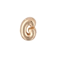 Polished gold KC mini bubble letter G pendant for DIY fashion jewelry making - Letter G / Gold