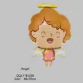 Cartoon baby angel foil balloon for baby shower party decoration, size 48x70cm - Angel Baby Girl
