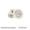 3D tree stump and leaf silicone mold for chocolate cake or clay craft base - 2# / Gray