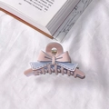 Pink and blue bow claw clip in high-quality acetate for women's elegant hair styling - Tiffany Blue