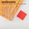 Christmas light string embossing mold with acrylic board and rubber stamp for DIY baking - SY0143-Christmas Lights B