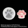 Süße Katzenpfoten-Silikonform für Bastelarbeiten mit Maßen für Harz und Kerzenguss - 2# Katzenpfote / 5.8*3.5cm