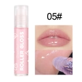 Pink shimmering roller lip gloss 05# for a glossy glass lip effect with sparkling finish - 05# Light Pink with Glitter