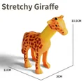 Giocattolo giraffa estensibile giallo pop tube altezza 13,5 cm con collo telescopico - Giraffa / Giallo