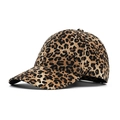 Classic six-panel baseball cap with stylish leopard print and curved brim for women - Adjustable / Khaki Leopard