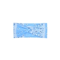 Bohemian blue paisley print workout headband with stylish twisted knot design for women - 16#