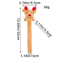 Reindeer plush slap bracelet for Christmas with red antlers and dimensions of 32cm - T2-30 Reindeer (Big Head)